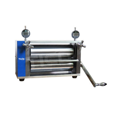 Acheter 250 mm largeur de bureau machine de calendrier manuel pour la fabrication d'électrodes fabrication en ligne