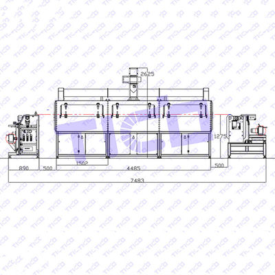 acheter Machine de revêtement de film d'électrode à rouleaux à rouleaux avec trois chambres de séchage fabrication en ligne