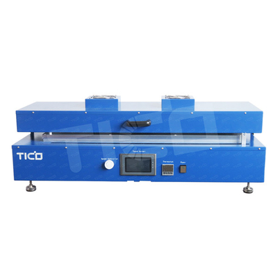220V batterie film sous vide revêtement de chauffage supérieur ruban de coulée équipement 800mm réglable