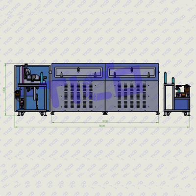 Machine de revêtement de la batterie par film de transfert en rouleau Assemblage de cellules à poche à ions de lithium
