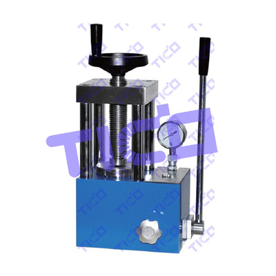 Équipement de laboratoire de cellules de pièces de monnaie de 15 T Machine de pressage hydraulique de comprimés à poinçon unique