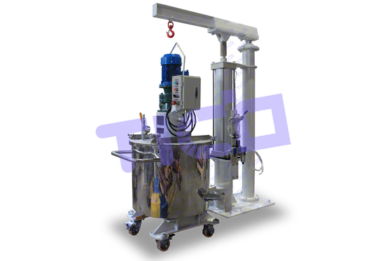 1.1KW Bouteille de transfert de puissance de mélange pour mélangeur à vide planétaire de 60L de taille L660*W660*H1375mm